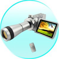 Câmera MPEG4 Digital com Telescópio Lente Zoom Ótico - COMPRE PELO E-MAIL OU TEL. AO LADO ESQUERDO DA TELA